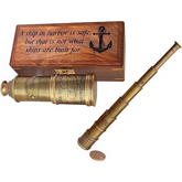 Victoria Antique Brass Telescope BT019
